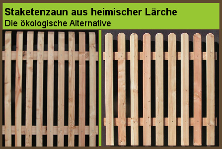 Staketenzaun - Holz im Garten