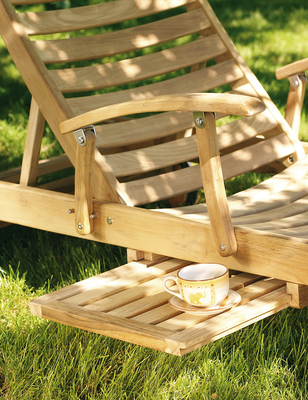 Möbel - Gartenliege Passat aus Teak-Holz, verstellbar - Holz im Garten