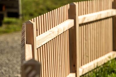 Staketenzaun Holzzaun europ. Lärche unbehandelt 80 cm Holz im