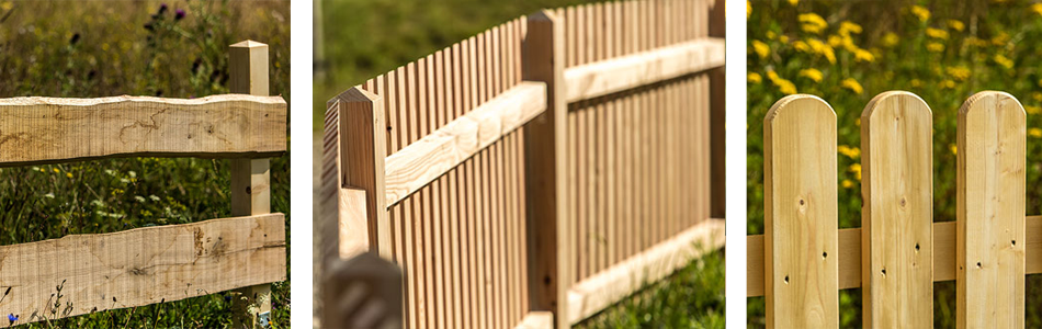 Holzzaun und Zaunlatten - Holz im Garten - Store für Holzzaun und Terrasse